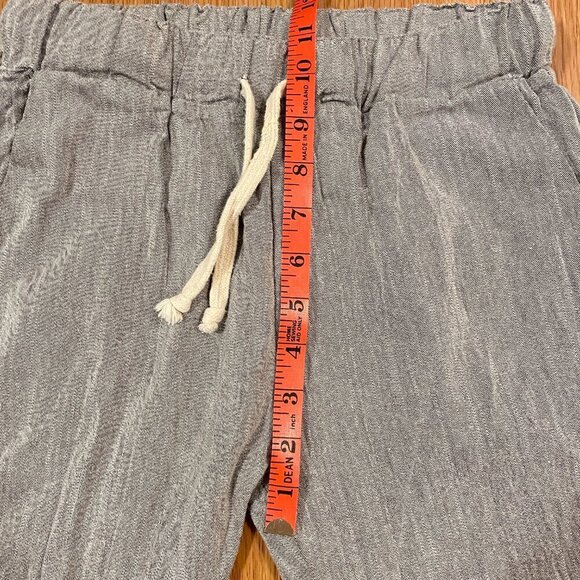 Grey Drawstring Linen Pants - XS - Picture 12 of 13